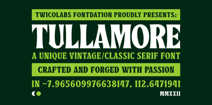 Tullamore Font Poster 1