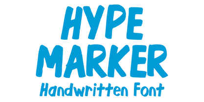 Hype Marker Font Poster 1