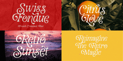 French Croissant Font Poster 4