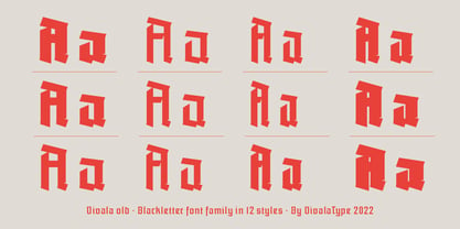 Vivala Old Font Poster 3