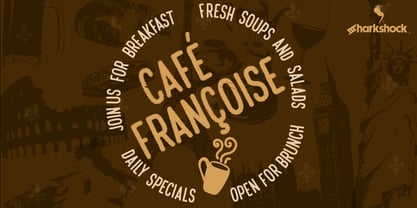 Café Françoise Police Affiche 1