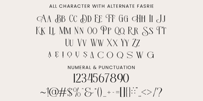 Fasrie Font Poster 8