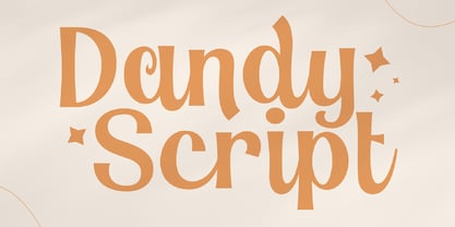 Dandy Script Font Poster 1