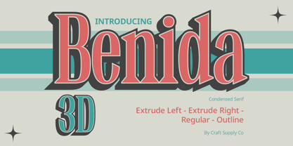 Benida Font Poster 7