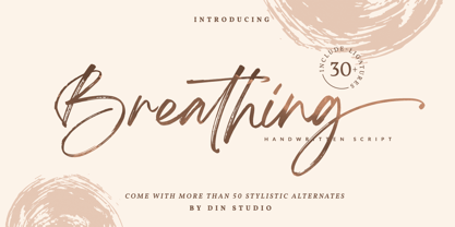 Breathing Font Poster 1