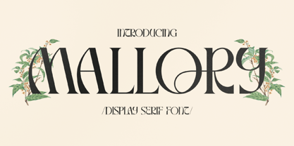 Mallory Font Poster 1