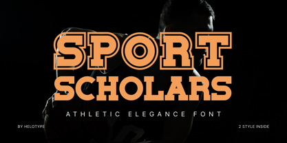 HT Sport Scholars Font Poster 1