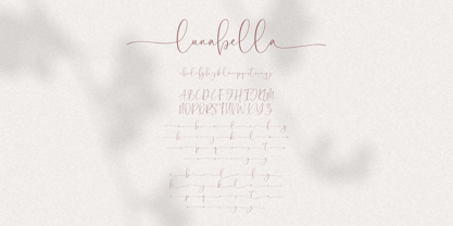 Lunabella Font Poster 9