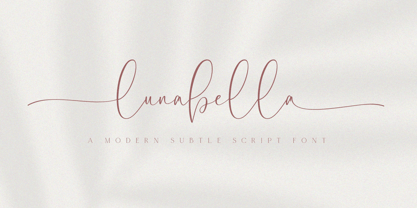 Lunabella Font Poster 1