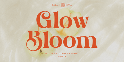 Glow Bloom Font Poster 1