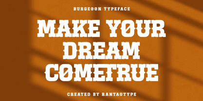 Burgeon Font Poster 2