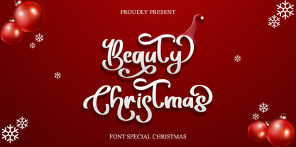 Beauty Christmas Font Poster 1