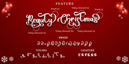 Beauty Christmas Font Poster 7