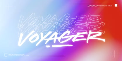 Voyager Font Poster 1