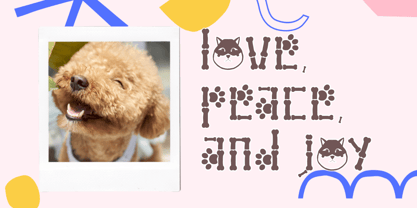 Cute Dog Font Poster 3