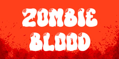 Bloody Brains Font Poster 2