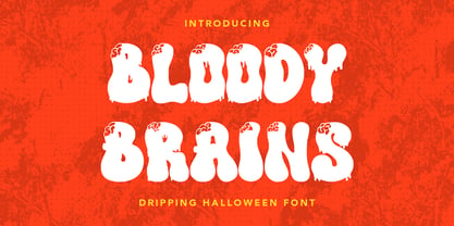 Bloody Brains Font Poster 1