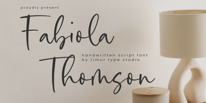 Fabiola Thomson Font Poster 1