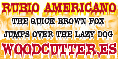 Rubio Americano Font Poster 2