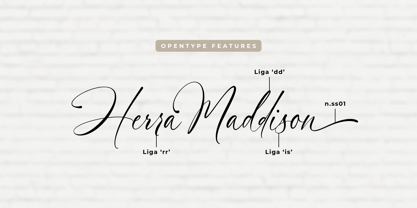 Herra Maddison Font Poster 9