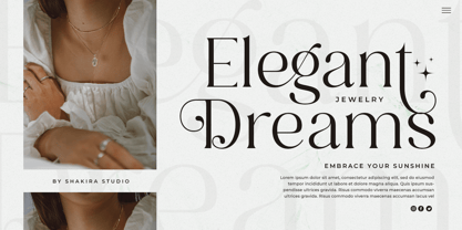 Magnolia Glamour Font Poster 3