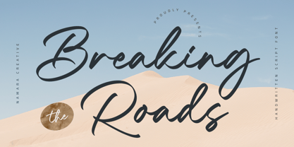 Breaking Road Font Poster 10
