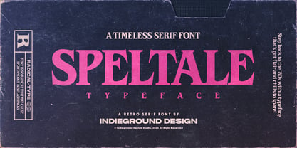 Speltale Font Poster 1