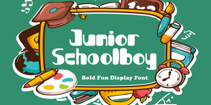 Junior Schoolboy Font Poster 1