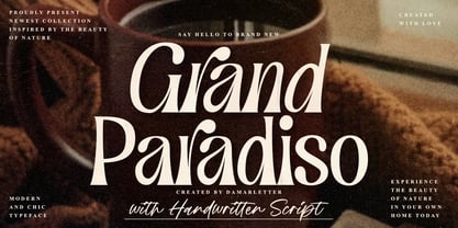 Grand Paradiso Font Poster 1