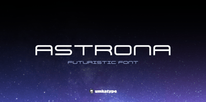 Astrona Font Poster 8