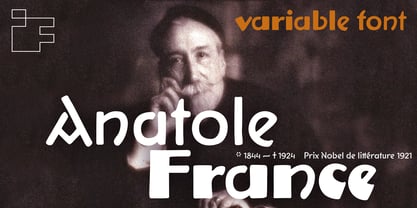 Anatole France Font Poster 1