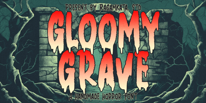 Gloomy Grave Font Poster 1