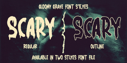 Gloomy Grave Font Poster 9