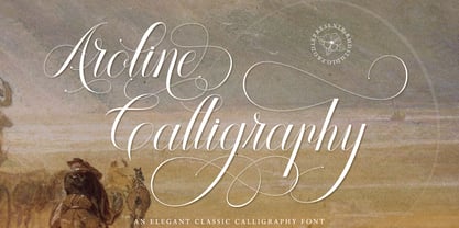 Aroline Calligraphy Font Poster 1