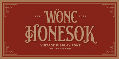 Wonc Honesok Font Poster 1