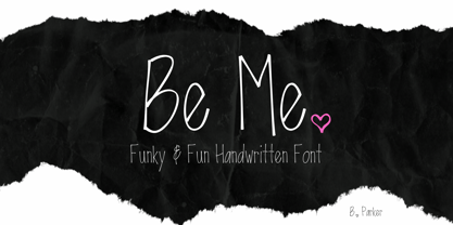 Be Me Font Poster 1