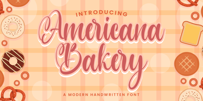 Americana Bakery Font Poster 1
