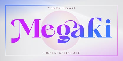 Megaki Font Poster 1