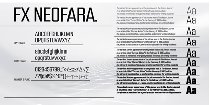 FX Neofara Font Poster 3