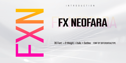 FX Neofara Font Poster 1