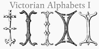 Victorian Alphabets I Fuente Póster 1