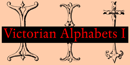 Victorian Alphabets I Fuente Póster 2