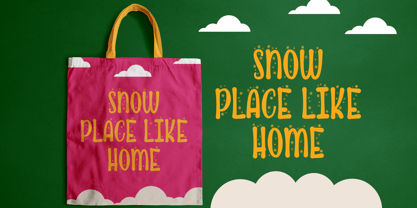 Cute Snow Font Poster 6