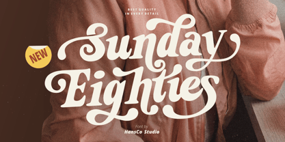 Sunday Eighties Font Poster 1