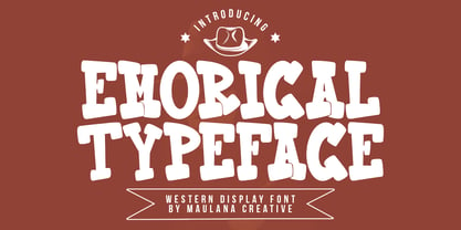 Emorical Typeface Western Display Font Font Poster 1