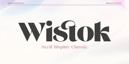 Wistok Font Poster 1