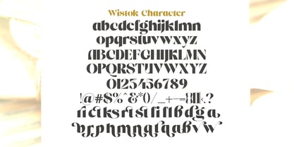 Wistok Font Poster 8