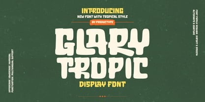 Glary Tropic Font Poster 1