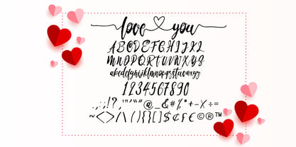Love You Baby Font Poster 10