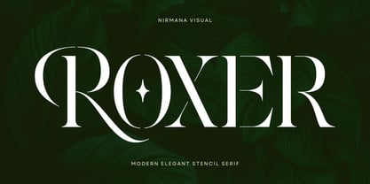 Roxer Stencil Font Poster 1